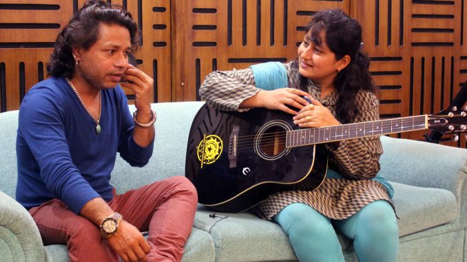 Singer Kailash Kher with filmmaker-composer Fauzia Arshi. Singer Kailash Kher with filmmaker-composer Fauzia Arshi.